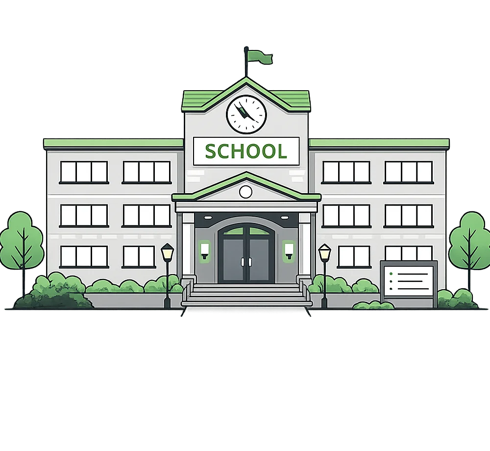 Illustration of school sheet metal industry