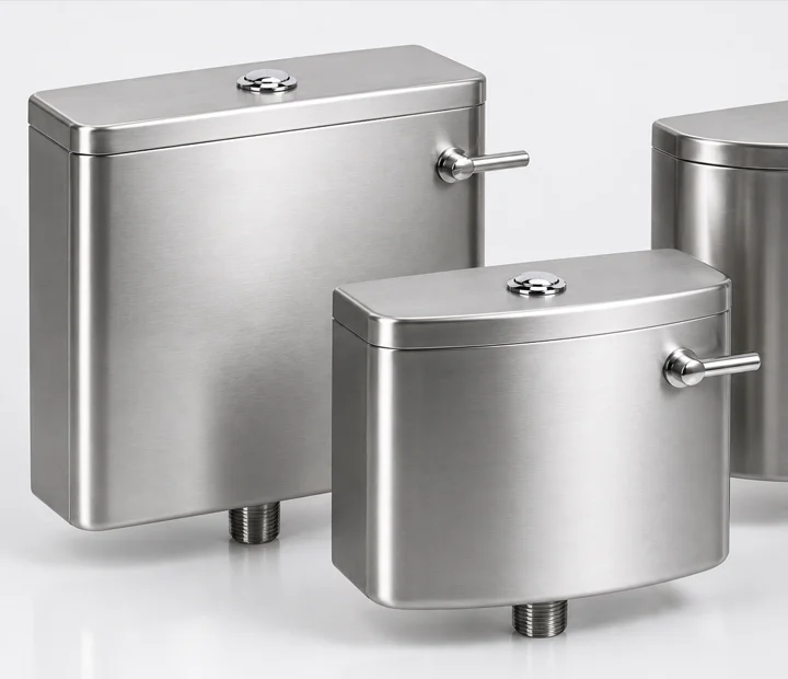 Custom stainless steel tanks with handles
